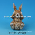 Decoración de cerámica de regalo de Pascua en forma de conejo